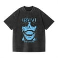 thumbnail image 1 of Duoxingbao  Washed couple short-sleeved T-shirt anime Solo Leveling I upgrade alone cross-border supply export, 1 of 7