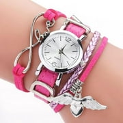 Duoya Brand Watches For Women Luxury Silver Heart Pendant Leather Belt Quartz Clock Ladies Wrist Watch 2019 Zegarek Damski - Quartz Wristwatches