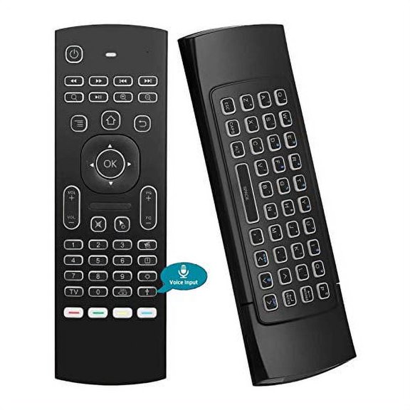 Air Mouse,Mx3 Pro Backlit Mini Keyboard,Voice Remote Control,Mini Wireless Keyboard & Ir Learning Air Mouse Remote,Best For Raspberry Pi 4 Android Smart Tv Box Htpc Iptv Pc Pad Xbox Remot