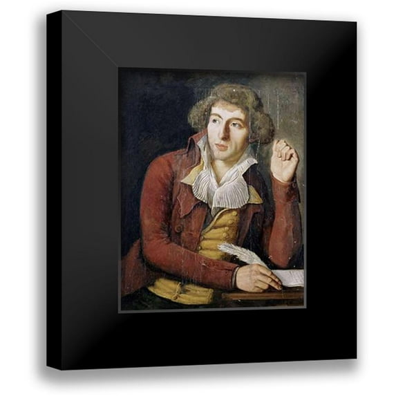 Dupaty, Charles 15x18 Black Modern Framed Museum Art Print Titled - Portrait of a Gentleman