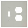 thumbnail image 1 of Duplex Device Combination Wallplate, Light Almond, 1 of 1