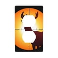thumbnail image 1 of Duplex Light Switch Wall Plate 1-Gang Single Decorative Receptacle Outlet Covers - Target Deer Elk Hunting, 1 of 5