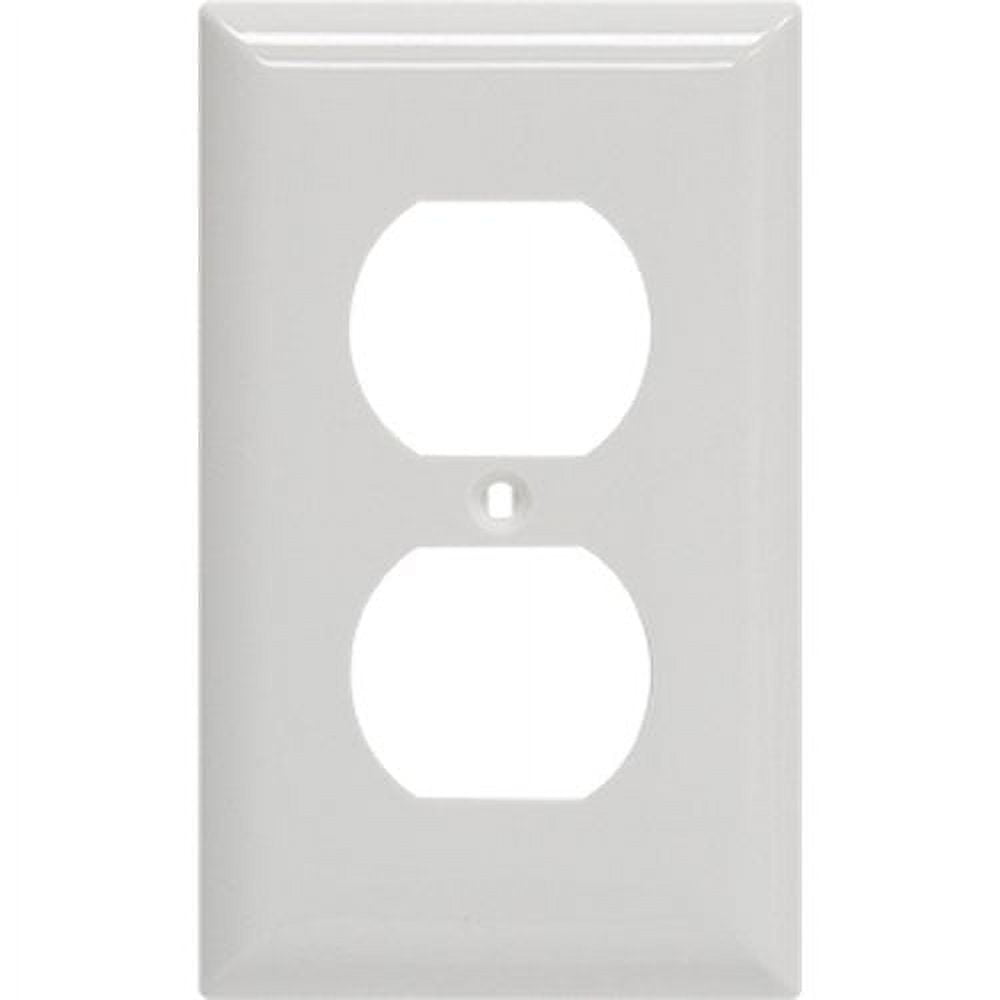 Duplex Receptacle Oversize Wall Plate, White