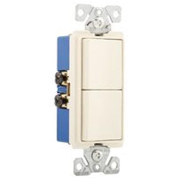 Duplex Switch Wall Plate, Light Almond