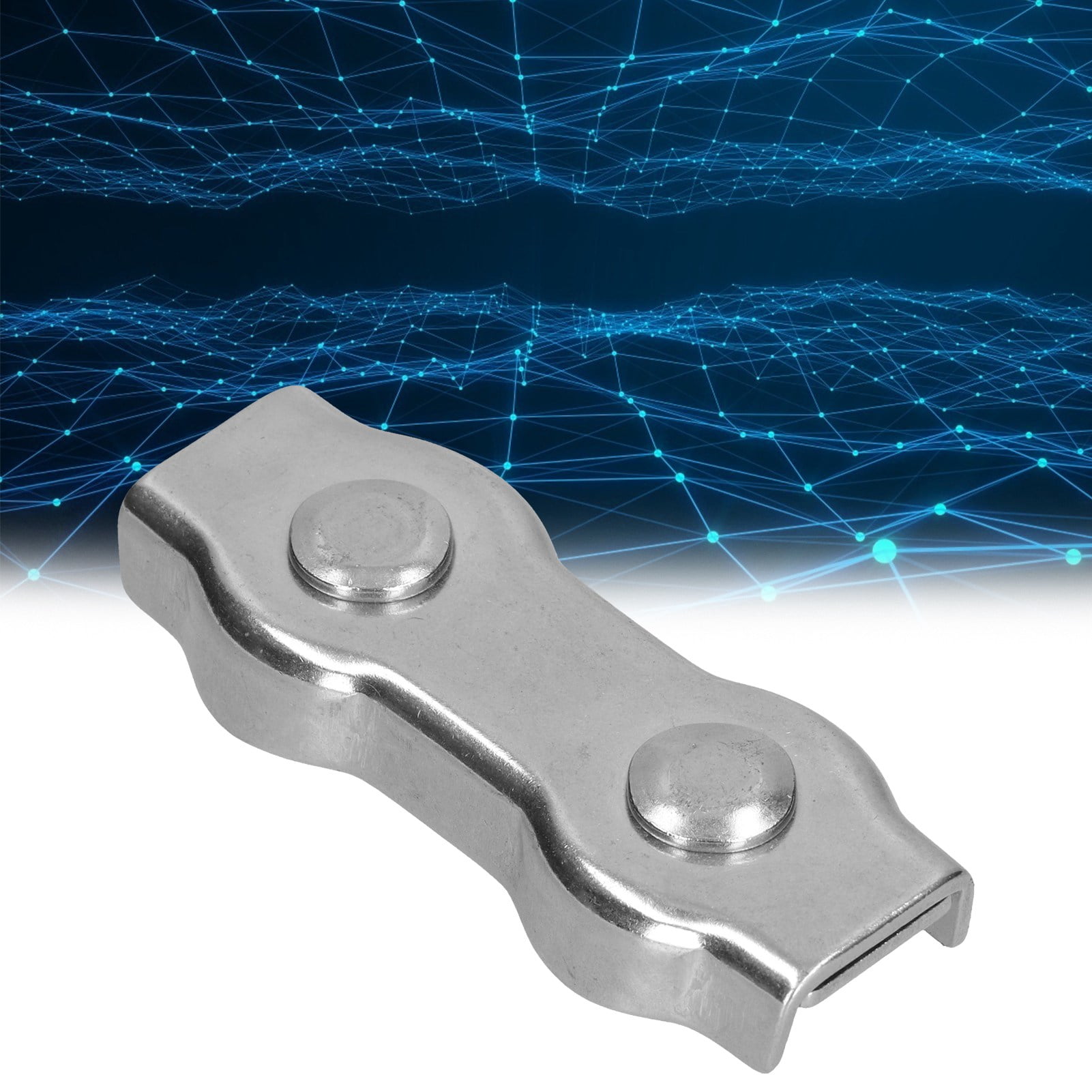 Duplex Wire Rope Clip, Easy Adjust Simple Operation Stainless Steel