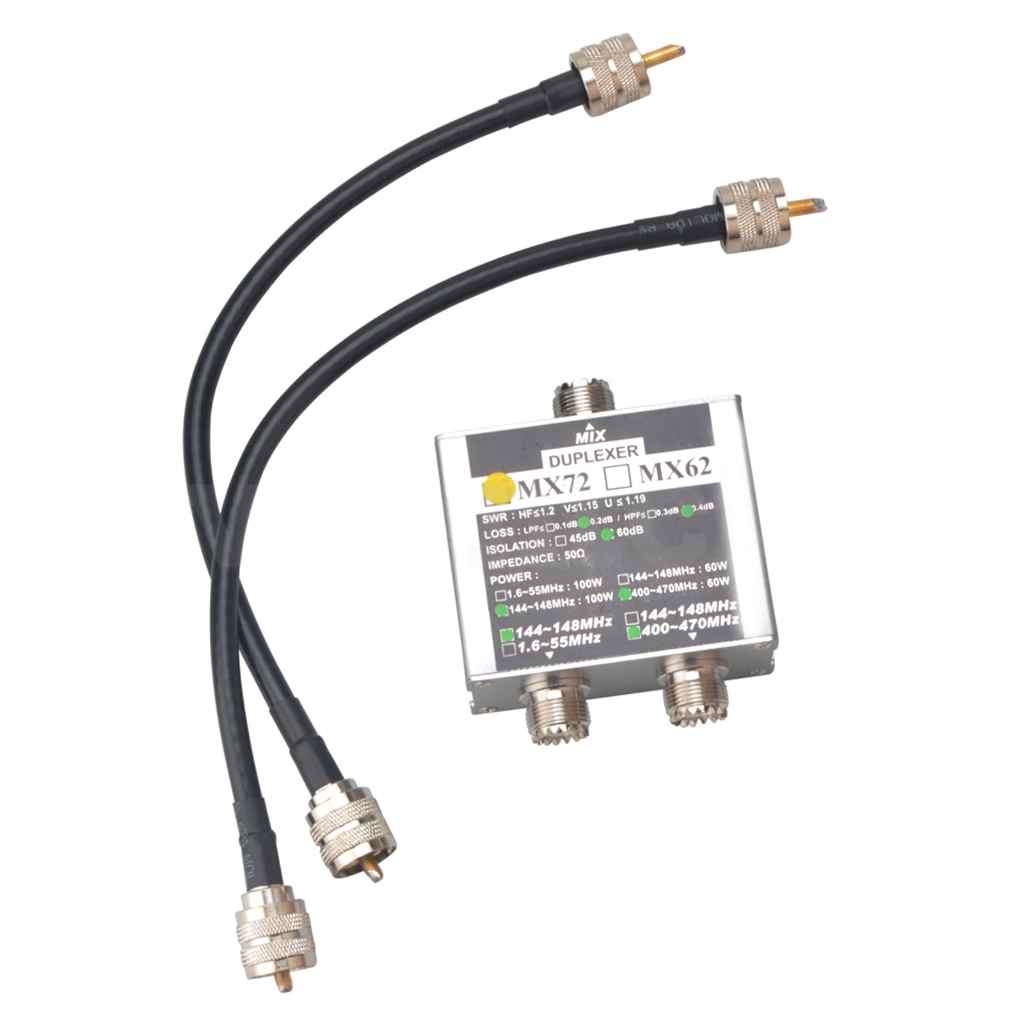 Duplexer for Transceivers,VHF/UHF Ham Antenna Combiner VHF/UHF