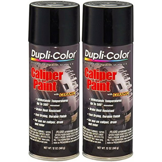 DupliColor BCP102 Gloss Black Caliper Paint with Ceramic 12 oz