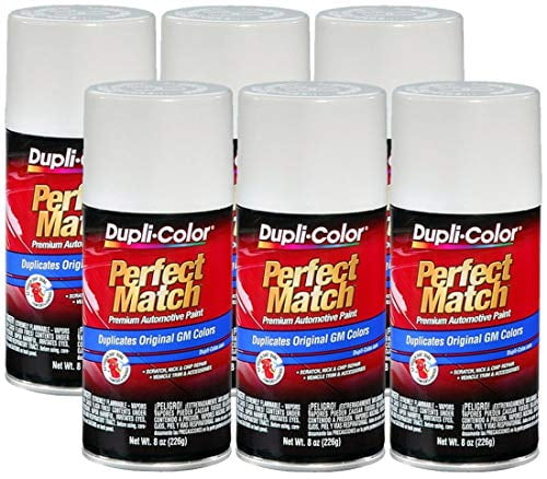 DUPLI COLOR Dupli-Color (BGM0434-6 PK) Olympic White General Motors Exact-Match Automotive Paint - 8 oz. Aerosol, (Case of 6)