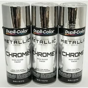 Dupli Color CS101, Chrome, Auto Body Paint, High Gloss Finish, 11 oz, 3 Pack
