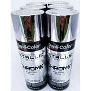 Dupli Color CS101 Metallic Chrome Automotive Touch-Up Paint, 11 oz, 6-Piece