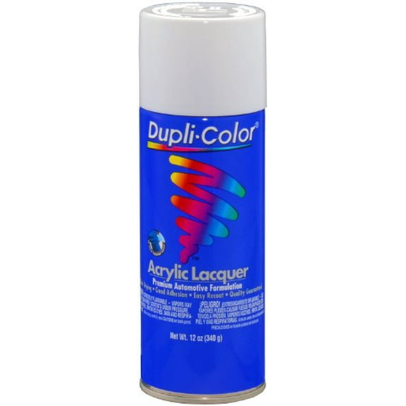 Dupli-Color (DAL1675-6 PK Gloss White Premium Lacquer - 12 oz. Aerosol, (Case of 6)