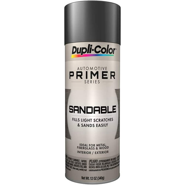 DupliColor DAP1692 Sandable Primer Spray Paint Gray Hot Rod 12 oz