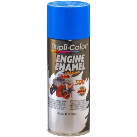 Dupli-Color DE1601 Ceramic Ford Blue Engine Paint - 12 oz. Color: Ford Blue, Model: DE1601, Outdoor & Hardware Store