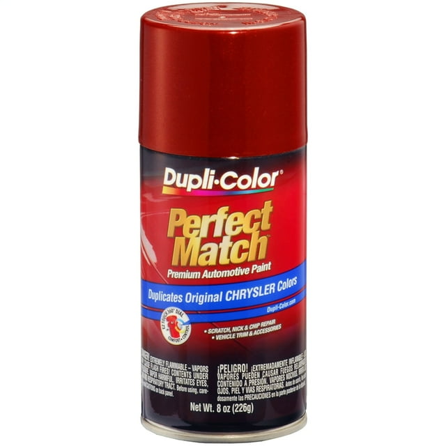 DupliColor 8 oz. Spray Paint, Chili Red Match for 199899 JEEP WRANGLER/TJ, CHEROKEE