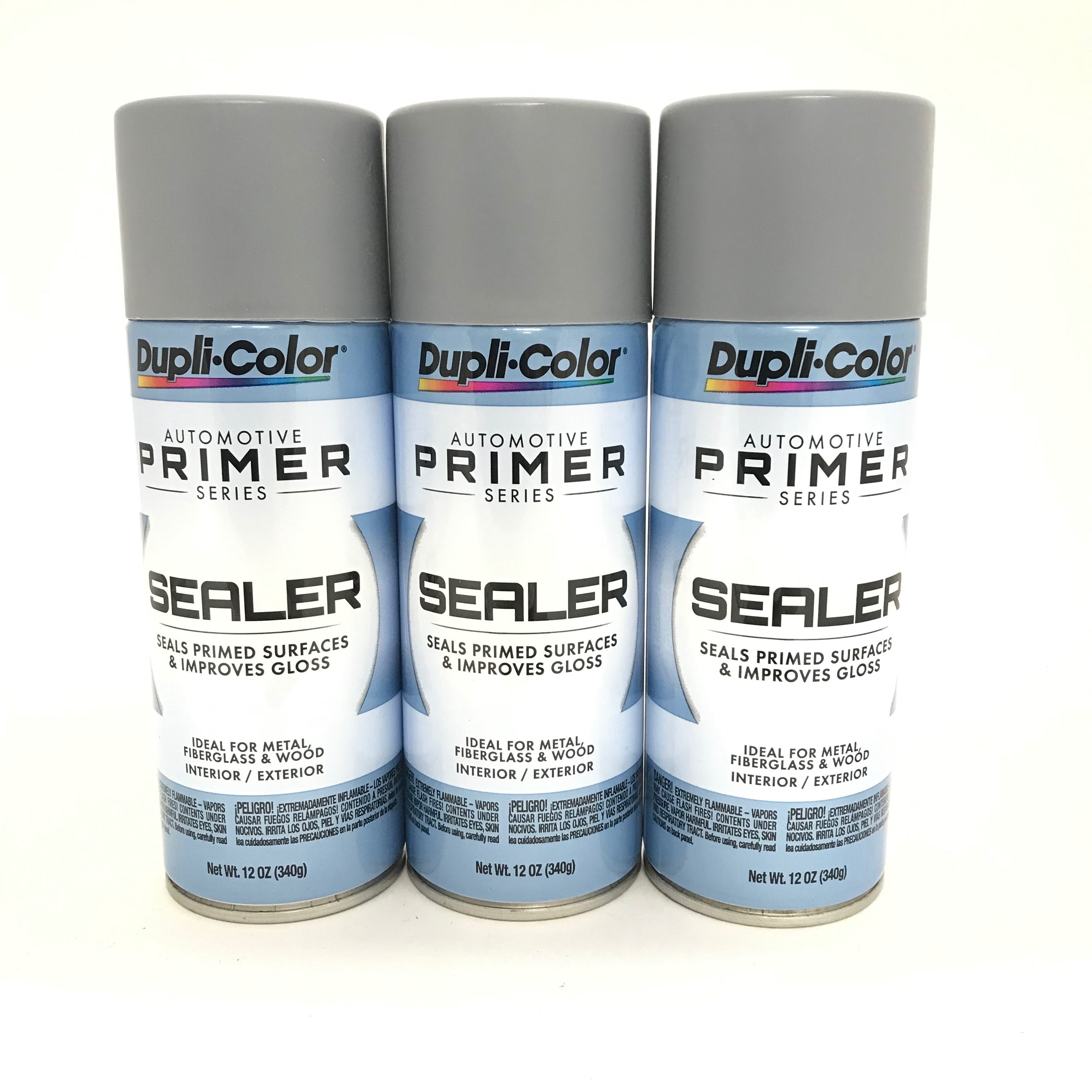 Dupli Color Gray All Surface Paint Primer, 12 oz, 3 Pieces