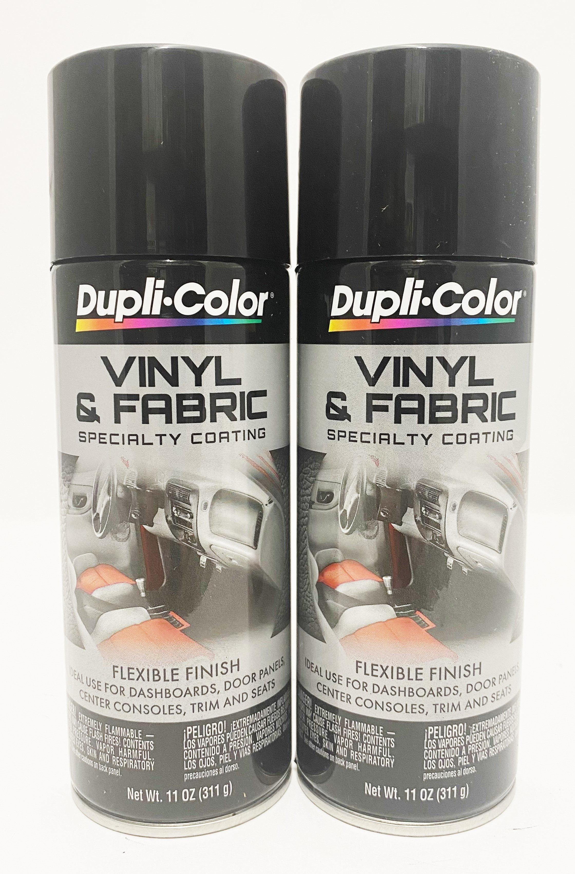 Dupli Color HVP104 Black Automotive Body Paint, Flexible, 11 oz for All Vehicles, 2 Pack