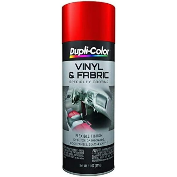 Dupli-Color Vinyl And Fabric Coating Red 11 Oz. Aerosol - Lot of 6