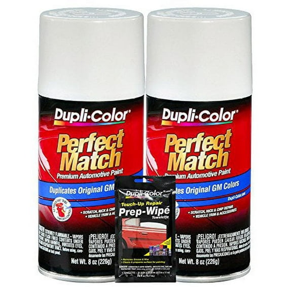 Dupli Color White Automotive Touch-Up Paint, 3 Pieces