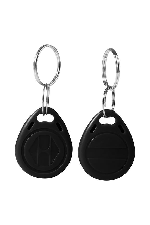 Duplicable Writable Keychain RFID Card Blank ID125Khz5577 Clonable Proximity for Entry Systems, Hotels, Offices, Programmable Security Key Fob Tag Black
