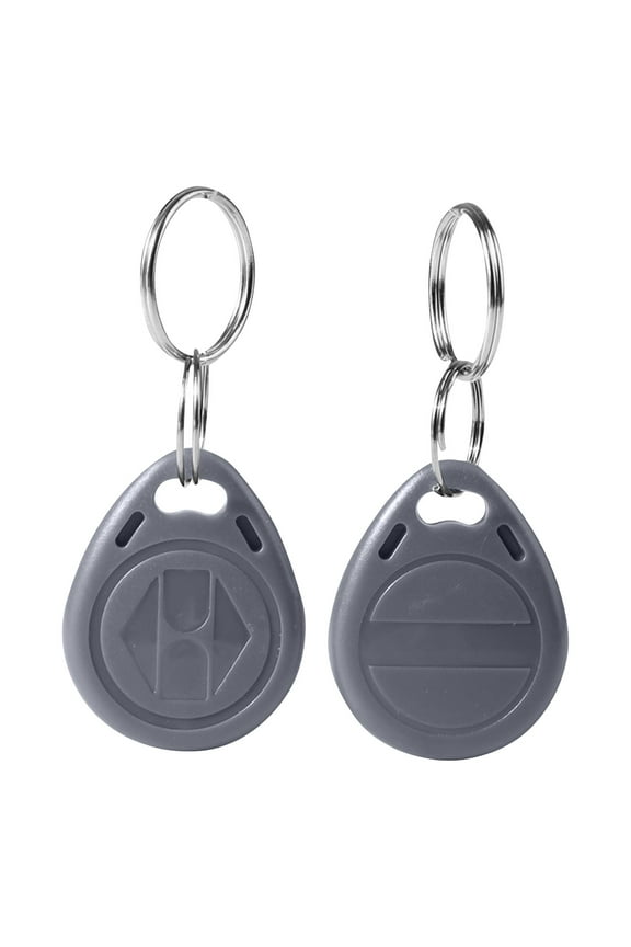 Duplicable Writable Keychain RFID Card Blank ID125Khz5577 Clonable Proximity for Entry Systems, Hotels, Offices, Programmable Security Key Fob Tag Gray