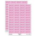 thumbnail image 1 of Duplicate Reversed Sticker Set - Hot Pink - Gloss Finish - 1.25" Mini, 1 of 7