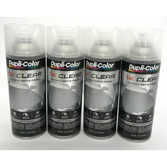 Duplicolor 1KCM-4PACK Clear Coat Matte Finish - 12 oz Aerosol Can