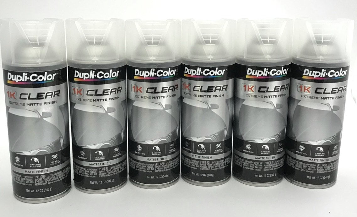 Duplicolor HWP106 - 4 Pack Wheel Coating Spray Paint Matte Clear - 12 oz