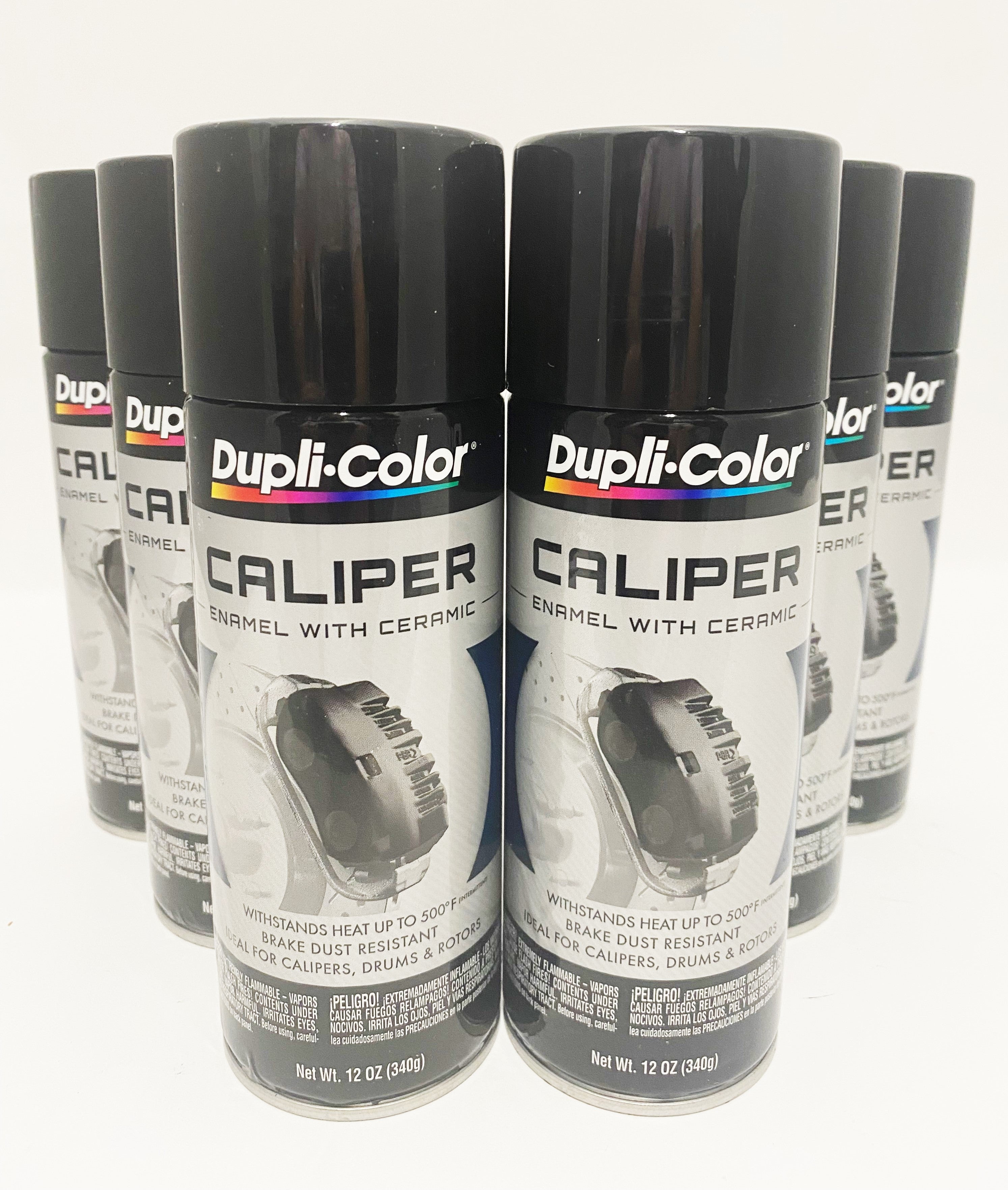 Duplicolor BCP102 6 Pack Caliper Spray Paint Black with Ceramic 12