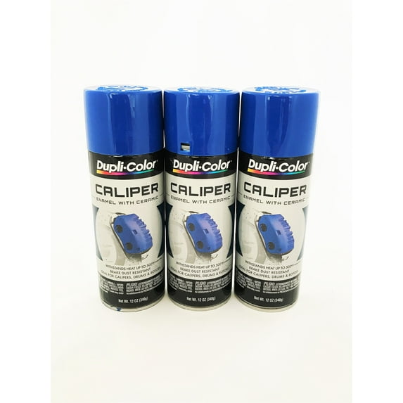 Duplicolor BCP104 - 3 Pack Caliper Spray Paint Blue with Ceramic - 12 oz