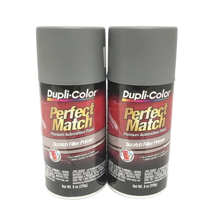 Duplicolor BPR0031-2 PACK Perfect Match SCRATCH FILLER PRIMER GRAY - 8oz