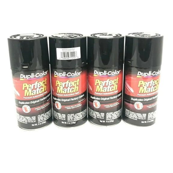 Duplicolor BUN0100-4 PACK Perfect Match Universal Black Paint - 8 oz Aerosol can
