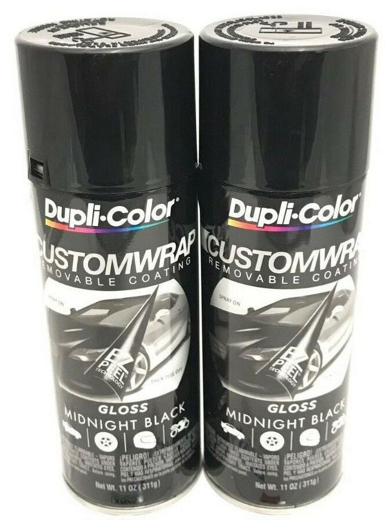 Duplicolor CWRC840 2 Pack Custom Wrap Removable Paint Gloss Midnight