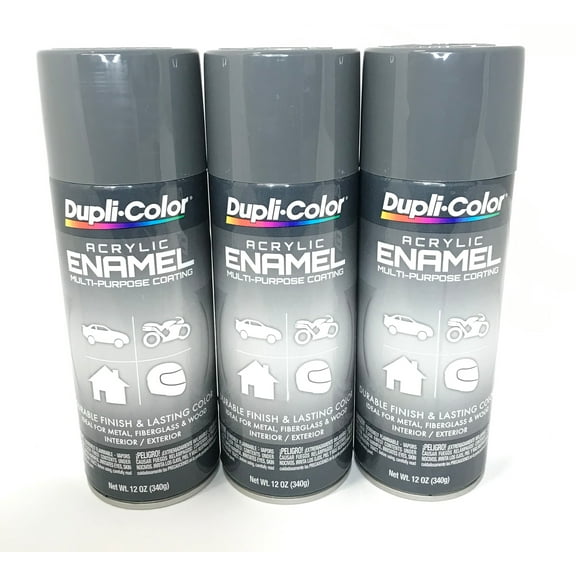Duplicolor DA1612 Machinery Gray Acrylic Enamel Multi-Purpose Coating - 12 oz Aerosol - 3 PACK