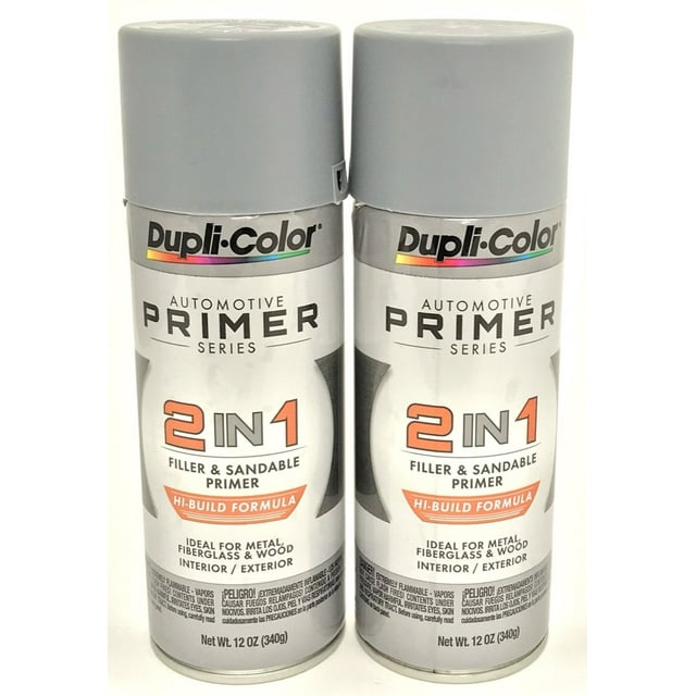 Duplicolor DAP17002 Pack 2IN1 HiBuild Filler & Sandable Primer 12 oz Aerosol can