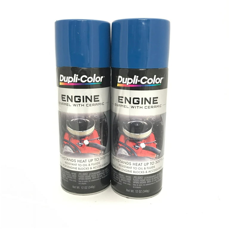 Duplicolor DE1621-2 PACK Engine Enamel Paint w/ Ceramic, OLD FORD