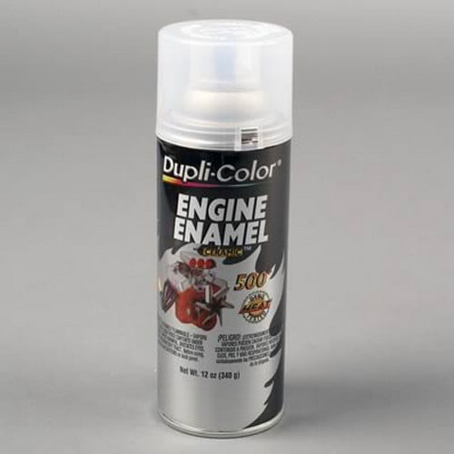Duplicolor DE1636 Engine Enamel Paint, Clear, 12 Oz Can