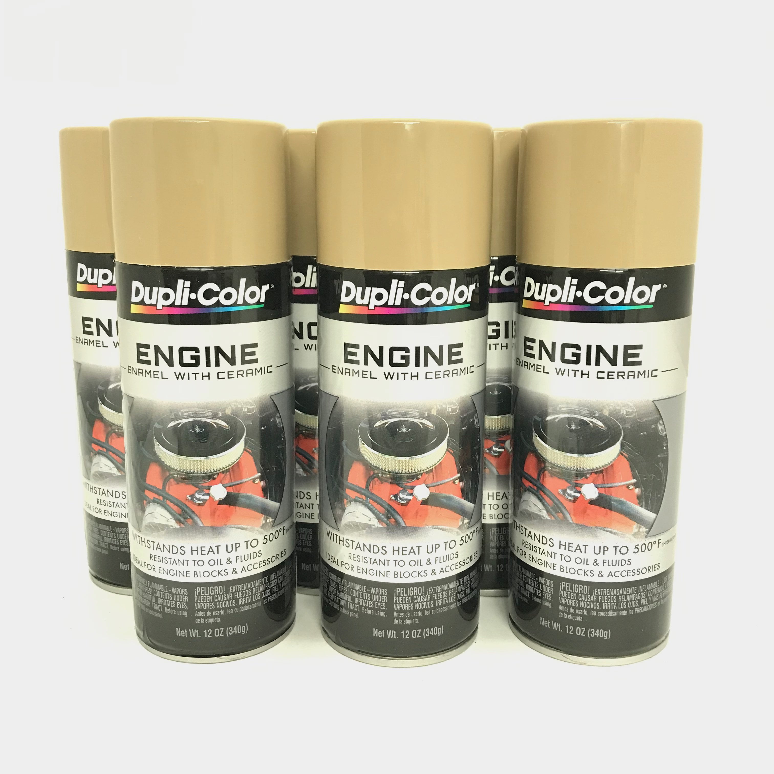 Duplicolor DE16386 PACK Engine Enamel Paint w/ Ceramic, CUMMINS BEIGE