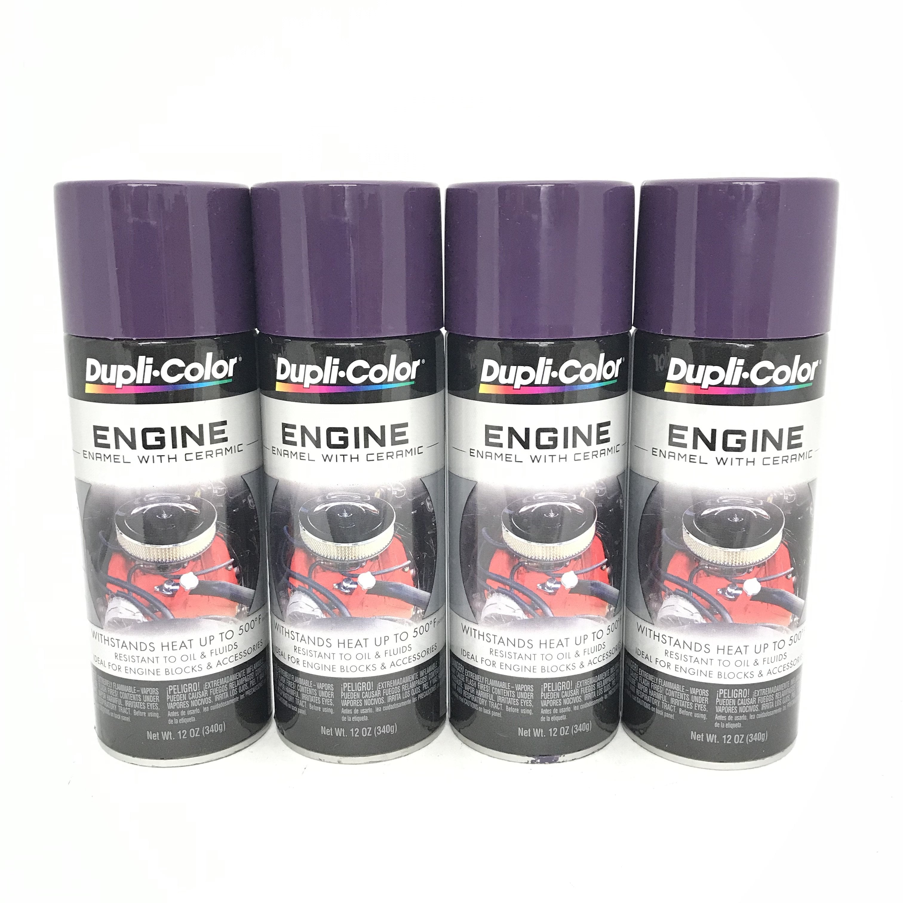 Duplicolor DE1640-4 PACK Engine Enamel with Ceramic Plum Purple