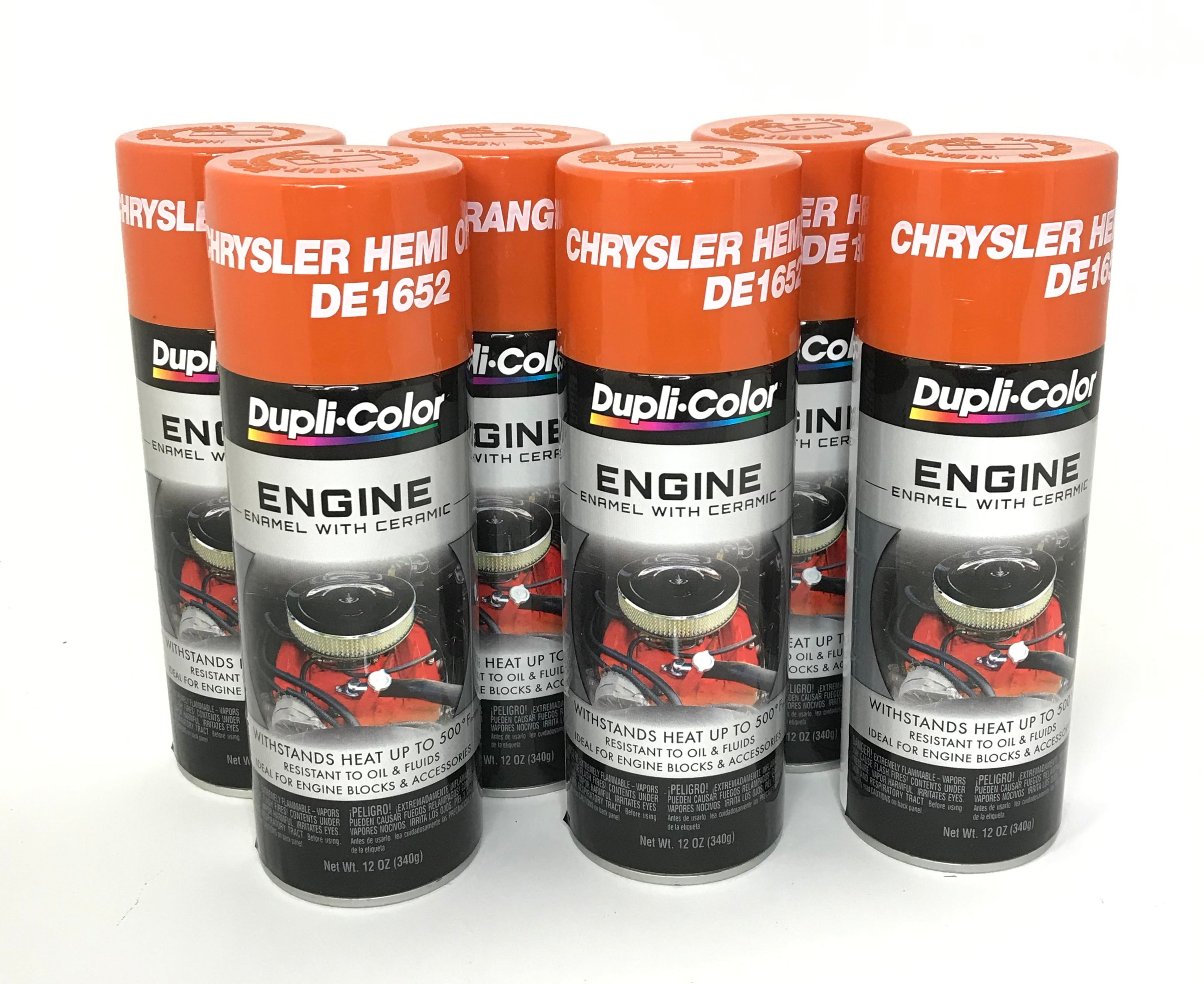 Duplicolor DE1652-6 PACK CHRYSLER HEMI ORANGE Engine Enamel with