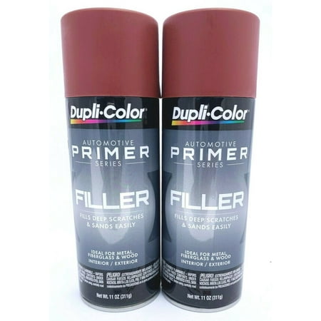 Duplicolor FP102-2 PACK Red Filler Primer - 11 oz Aerosol Can