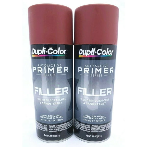 Duplicolor FP102-2 PACK Red Filler Primer - 11 oz Aerosol Can