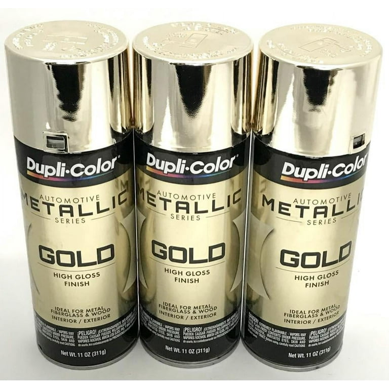 Duplicolor GS100-3 Pack Gold Metallic Spray - 11 oz Aerosol Can