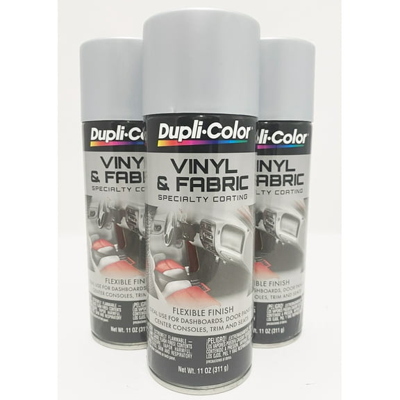 Duplicolor HVP103-3pack Vinyl & Fabric Spray High Performance Silver-11 Oz. Aerosol Can