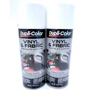 Duplicolor HVP105 - 2 Pack Vinyl & Fabric Spray Paint White - 11 oz