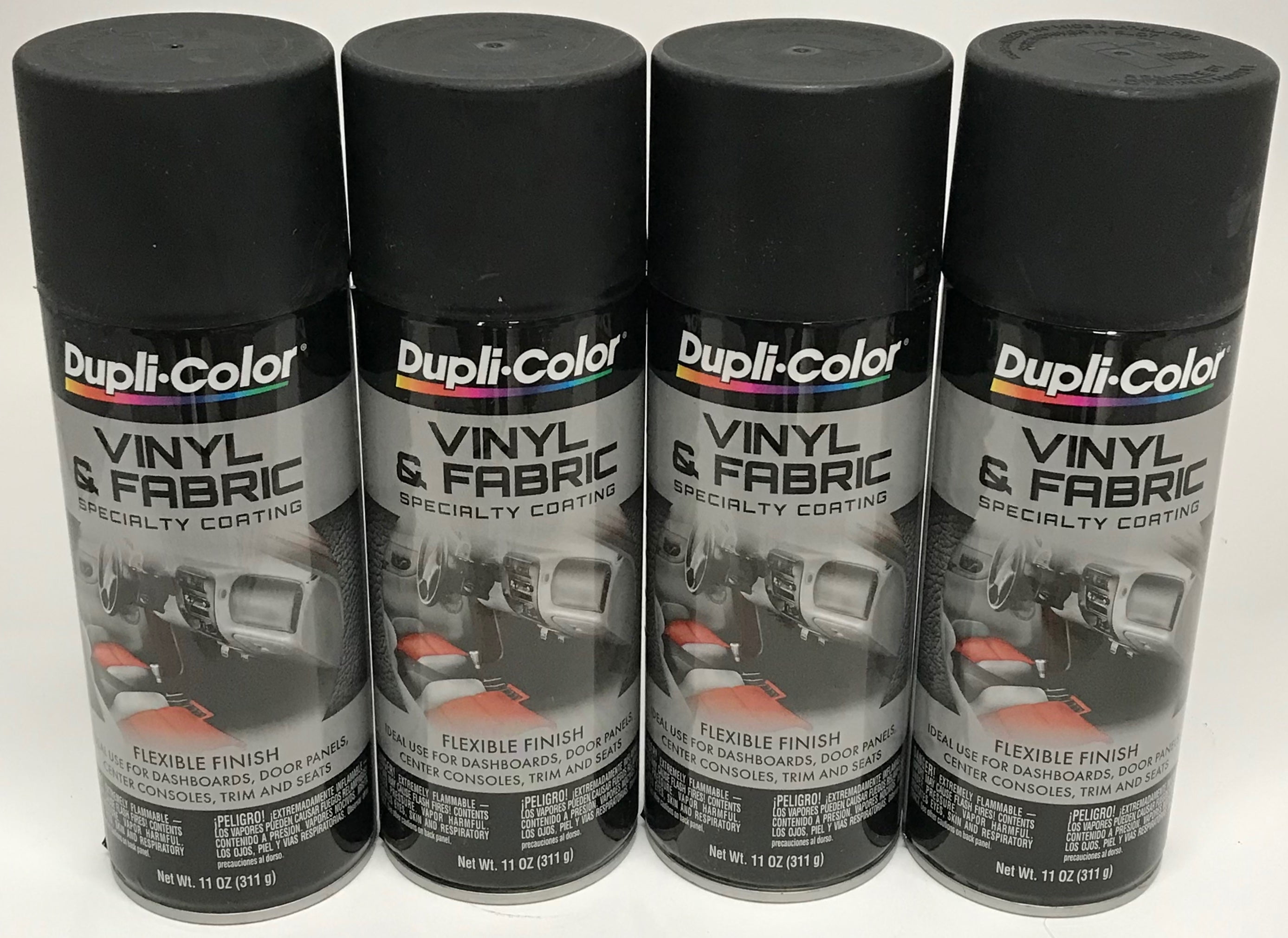 Krylon Hvp106 Flat Black Vinyl and Fabric Coating 11 oz. Aerosol