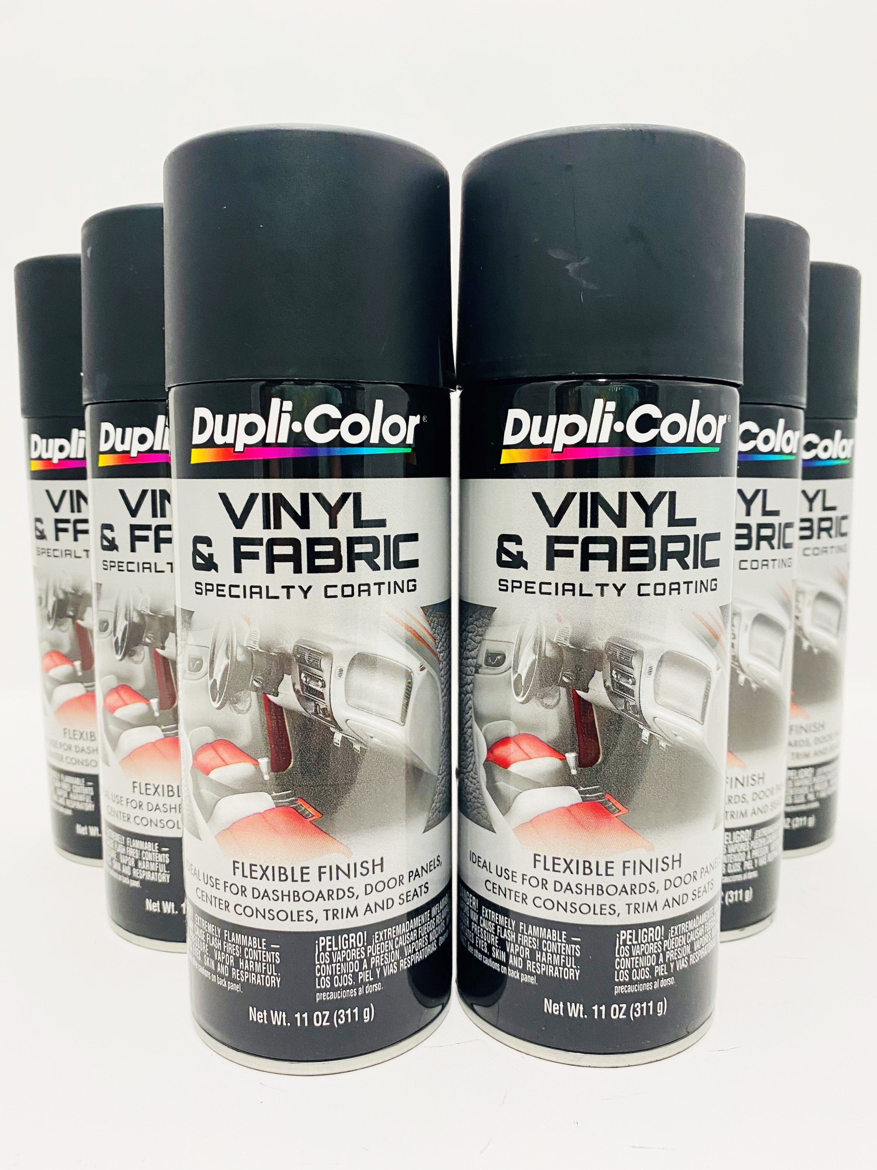 Duplicolor HVP106-6pack Vinyl & Fabric Spray High Performance Flat