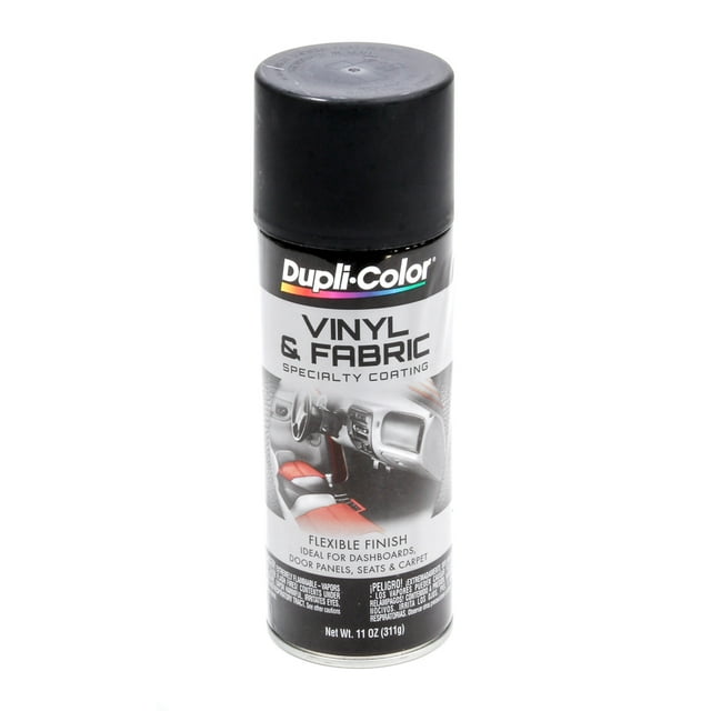 Duplicolor HVP106 Vinyl & Fabric Spray Paint Flat Black 11 oz