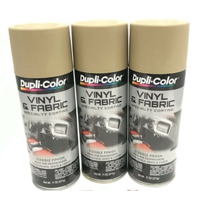 Dupli-Color HVP108 Desert Sand Vinyl & Fabric Spray Paint 11 oz 3 Piece 3 Pack