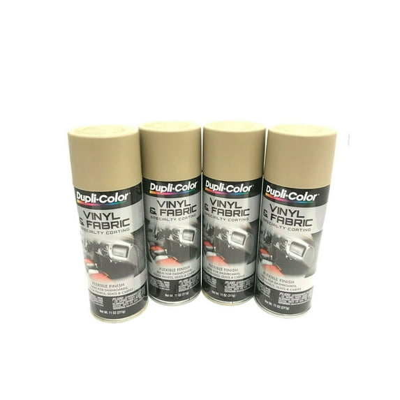 Duplicolor HVP108 - 4 Pack Vinyl & Fabric Spray Paint Desert Sand - 11 oz