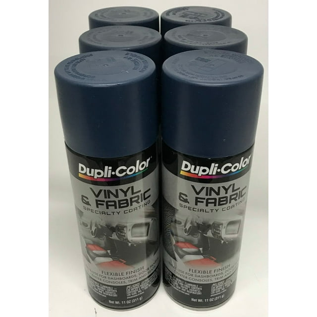 Duplicolor HVP112 6 Pack Vinyl & Fabric Spray Paint Medium Blue 11